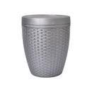 Papelera Rattan Orion Gris Plata 07531GRISPLATA