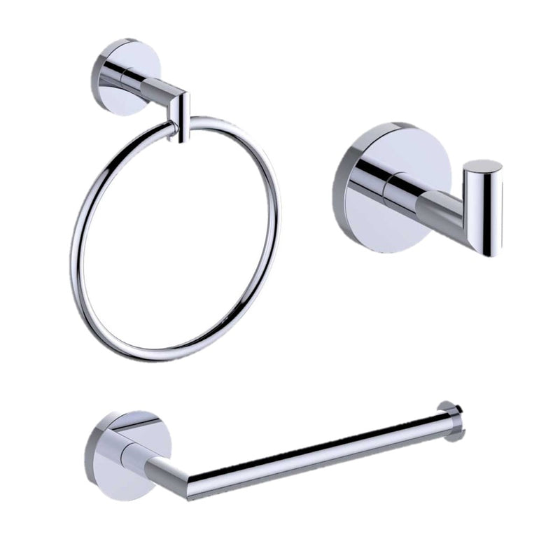 Kit Accesorios Barcelona x 3 Unidades Cromado BA0065551