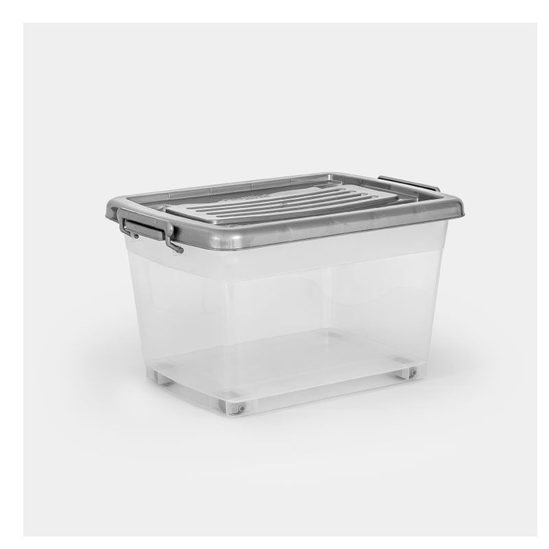 Caja Megautil com Ruedas de 40 Litros Gris Plata