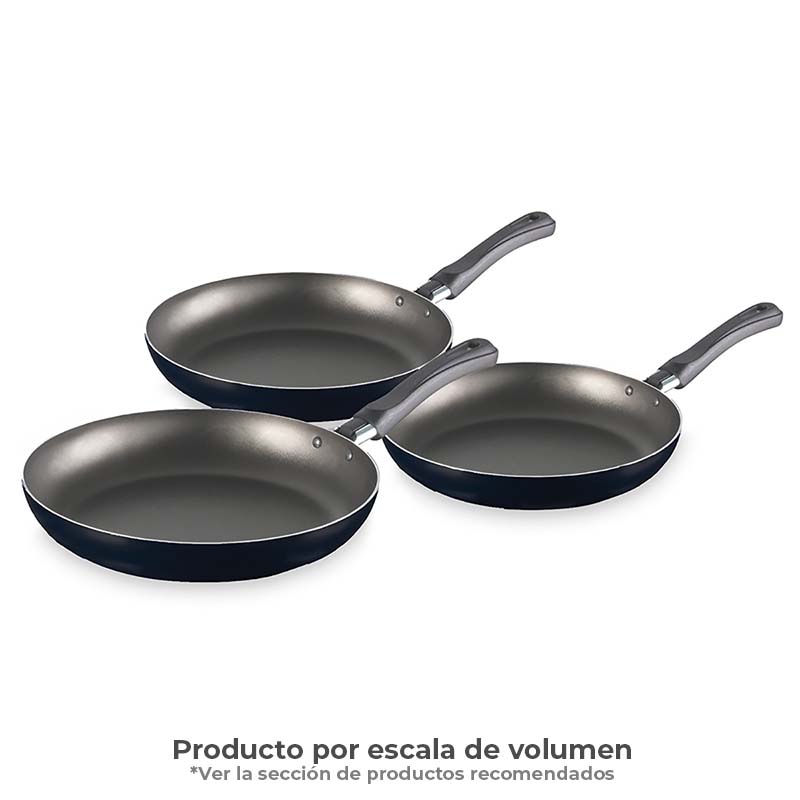 264800   Juego de Sartenes Antiadherente 18, 20 y 24 Cms Basic.