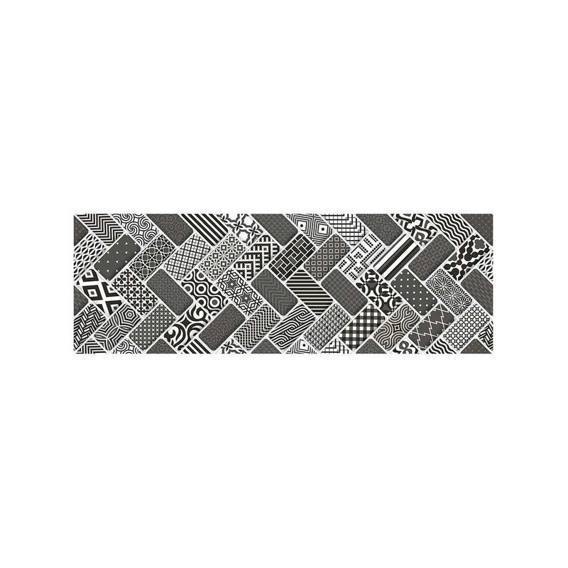 Liston Maracaibo Negro Cara Única  15X45 Cms