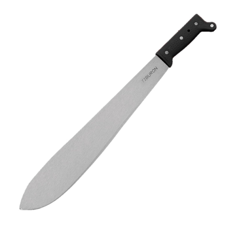 Machete Barrigón Pulido Plástico Negro Tiburón 164-18" 180164PPNT