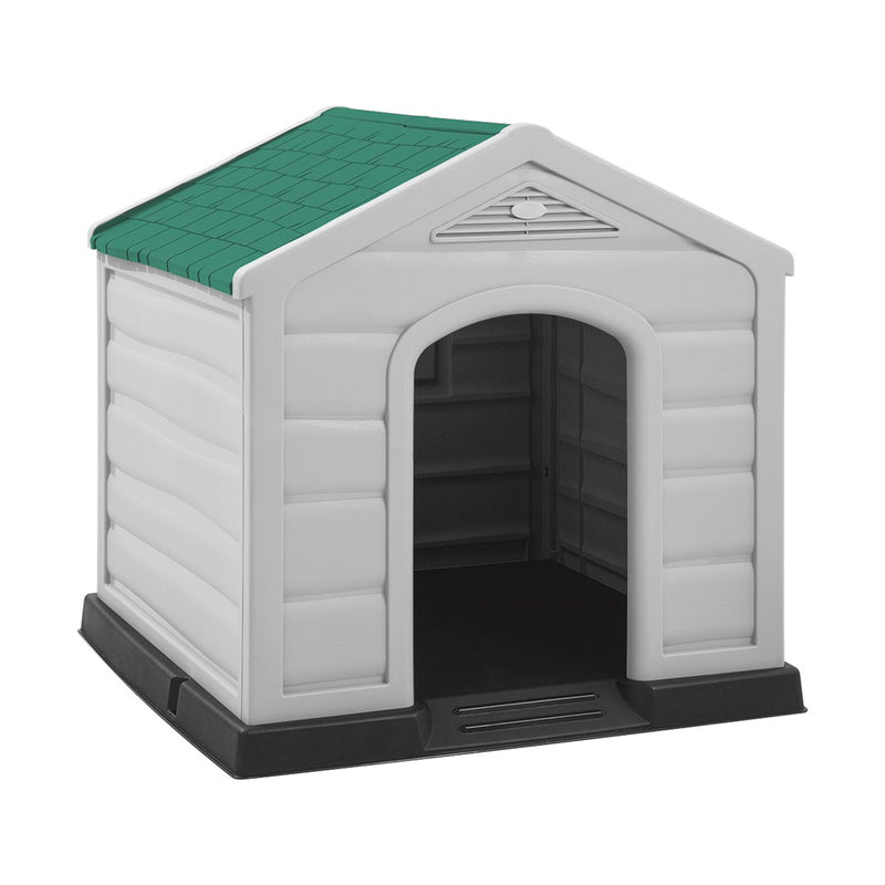 Casa para Perros Pequeña Gris Hielo/Verde 14420