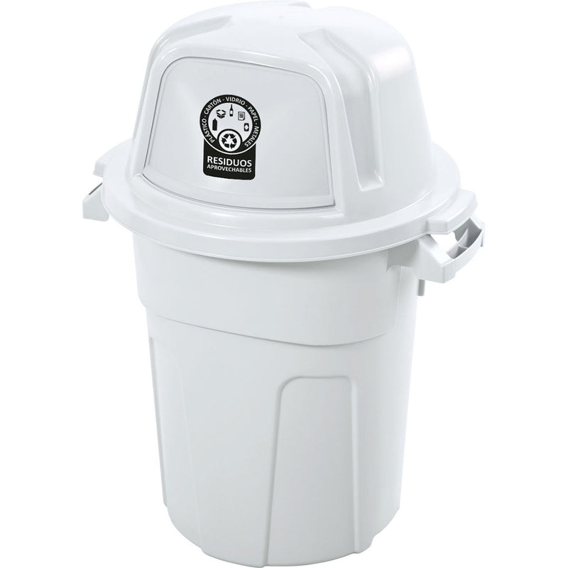 Basurero Residuos 1, Litros Blanco 12203