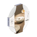 Plato Postre Cristar Saturno 19 cm Blanco 5349EN4PDQ