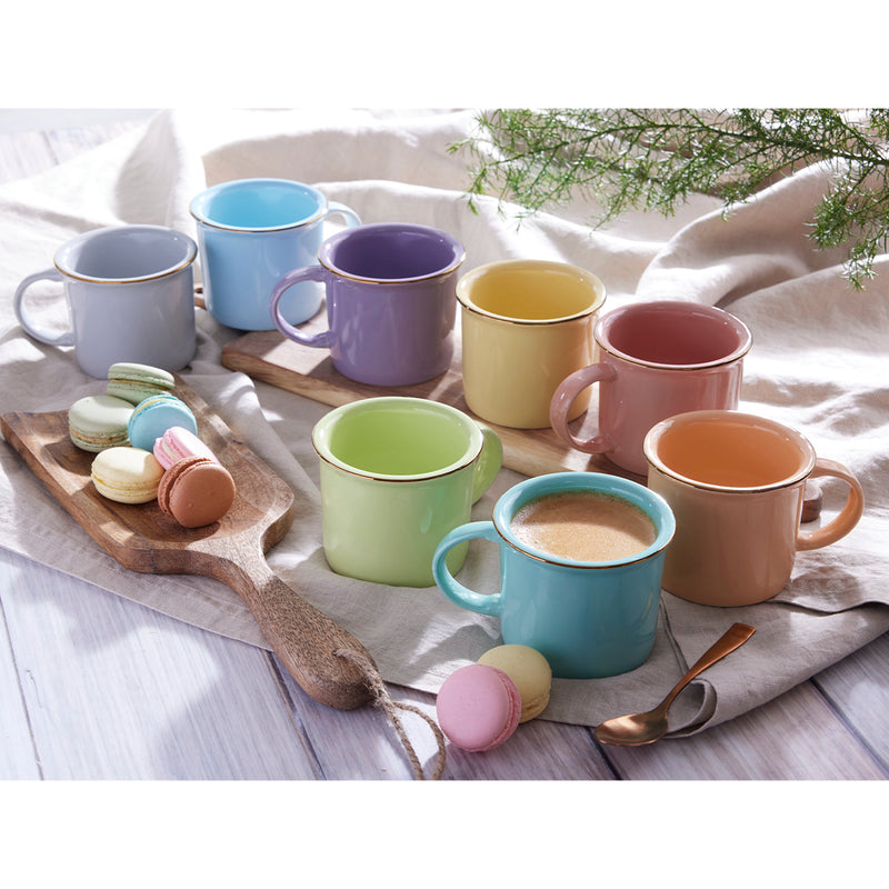PL1964406008   Mug de 280cc Macarrón Multicolor - Caja x 8 unidades