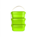 Portacomidas Cuadrado Set x 3 Unidades Verde 03684VERDE