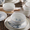 Vajilla Corona Cattleya Caoba Gris 32 Piezas 8 Puestos VL1964080232