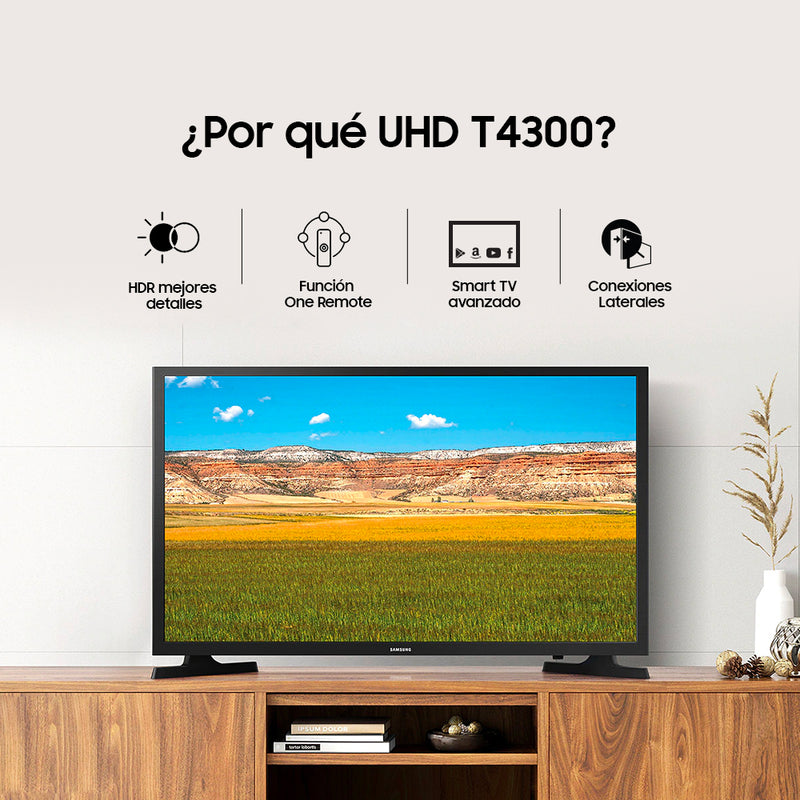 UN32T4300AKXZL    Televisor LED 32 Pulgadas SMART HD /SO TIZEN HDR DBV-T2