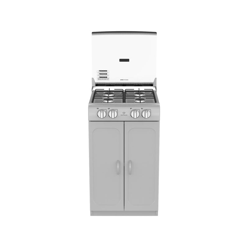 Estufa de Piso 4 Puestos 20" con Tapa de Vidrio Gris CCC20GTGXN-6