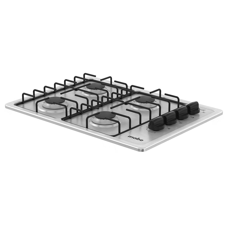 Cubierta Mabe 60x44 4 Puestos de 110V Gas Natural Inoxidable PM6044ENA0
