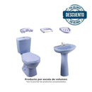 Combo Laguna 4.8 Litros Con Pedestal Azul Cielo Grifería Cromada