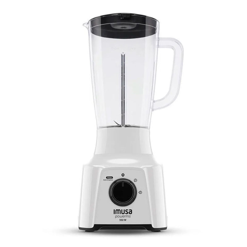 Licuadora Imusa PowerMix Plus 2 Velocidades Vaso Plástico Blanca LM281156