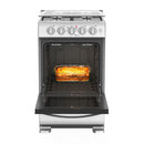 Estufa de Piso 4 Puestos 20" Inox con Horno y Grill EMC5140ANG0