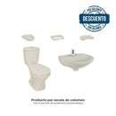 Combo Laguna 4.8 Litros Sin Pedestal Beige Grifería Cromada