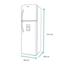 Nevera No Frost de 313 Litros Color Platinum RMA313FXCT