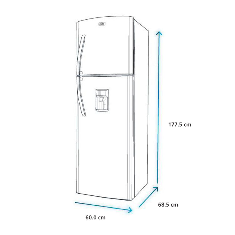 Nevera No Frost de 313 Litros Color Platinum RMA313FXCT