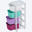 Cajonero Rattan 4 Gavetas Glamour 14005