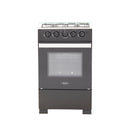 Estufa de piso Romero de 50cm con tapa de vidrio color negro - Gas Natural. 9002403