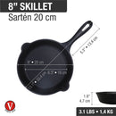 Sarten 20cm Esmaltado Negro 31923