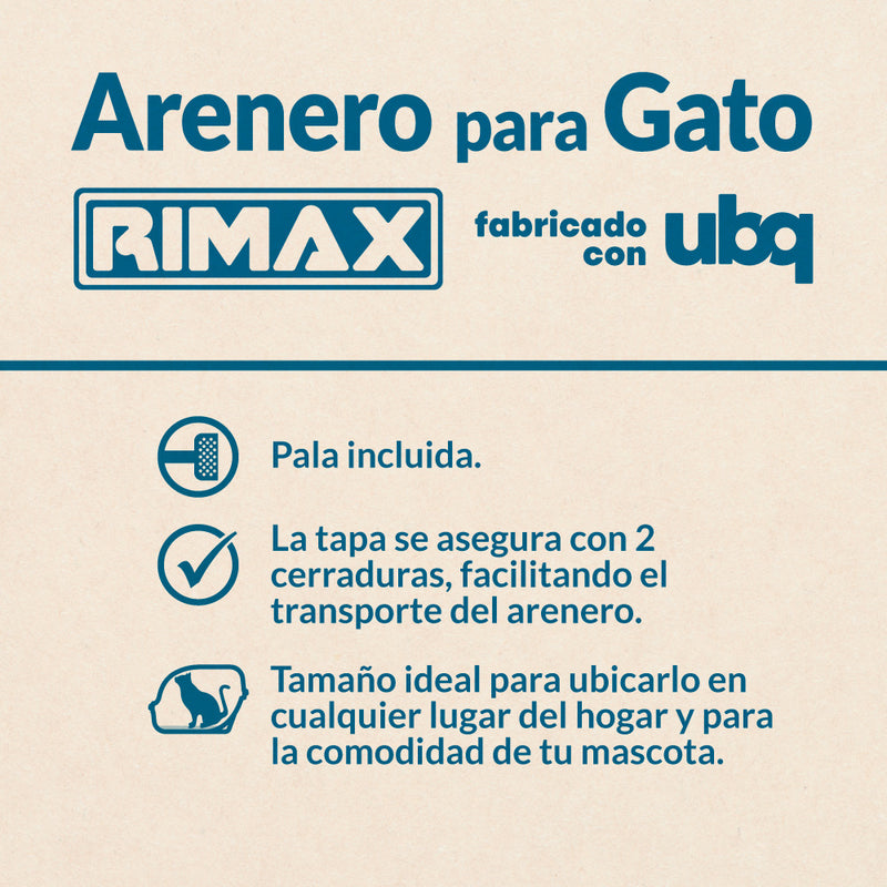 Arenero para Gato Color Gris y Azul Turquesa 12702