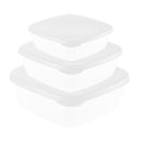Juego de Recipientes Hermeticos Bajos Cuadrados x 3 1380700