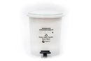 Papelera Pedal 12Lt Peletizada Blanco 1103