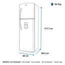 Nevera Frost Mabe 320Lt 2 Puertas Grafito. RMC320FACG1