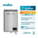 Calentador Mabe Instantáneo 20L Gas Natural Silver CMM20C1FSNA