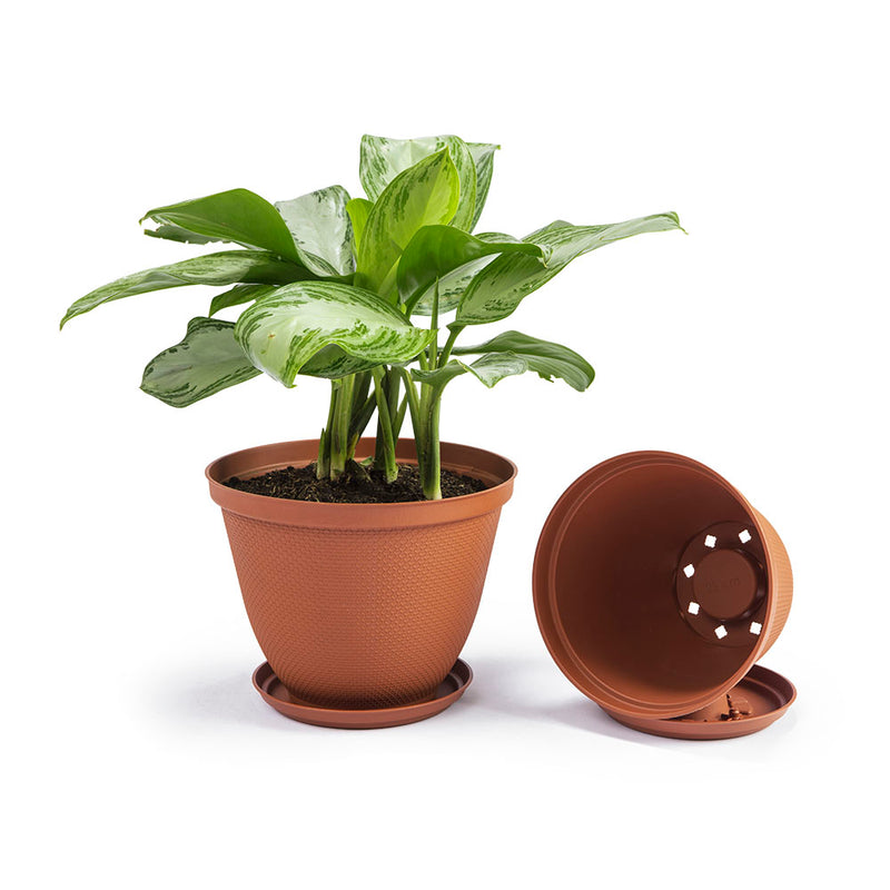 Matera Redonda Rafia de 25 Cm Terracota 12994
