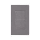 Interruptor Doble Plus Silver ETI202