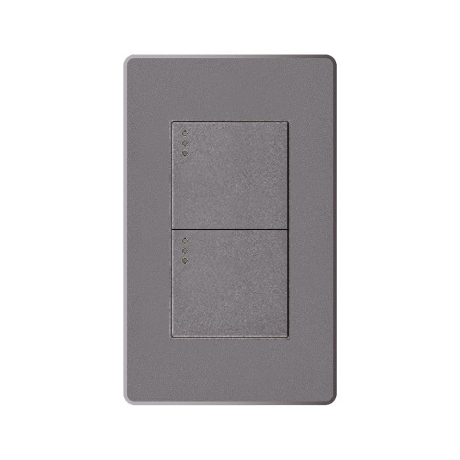 Interruptor Doble Plus Silver ETI202