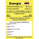Congelador Vertical de 200 Litros Silver ALASKAV200S0