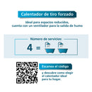 Calentador Mabe Instantáneo 20L Gas Natural Silver CMM20C1FSNA