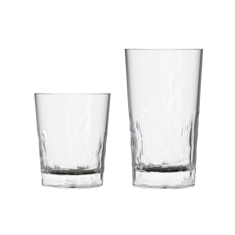 Set 4 Vasos para Bebidas + Vasos 4 Vasos Roqueros x 8 Unidades 9836ELCPT