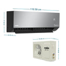 Aire Inverter Mabe 24000 BTU 220V Negro Espejo MMI24CDMCCC10