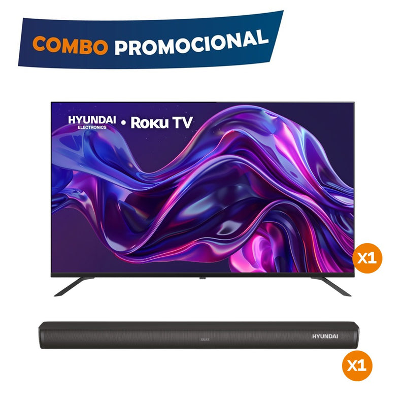 Combo Televisor 58¨ + Barra De Sonido 80W COMBO5811BARRA