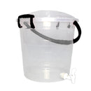 Balde Fantasía con Canilla 15 L Transparente Negro 06679NEGRO