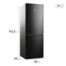 Nevera Eurofrio Congelador Inferior 173Litros Negro ERB163HB