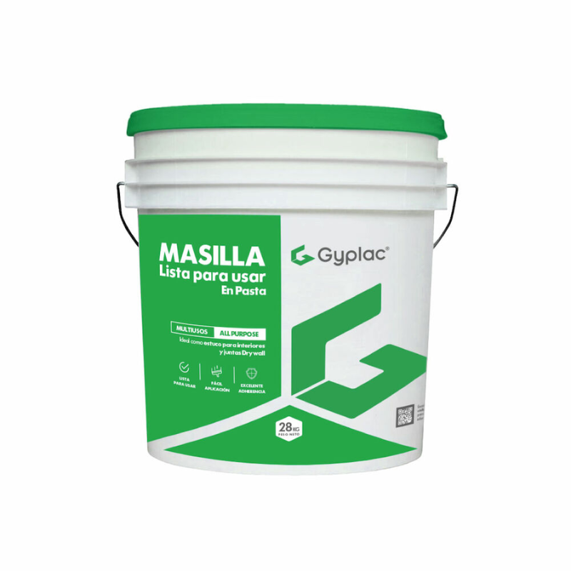 Masilla En Pasta Gyplac Cuñete 28 Kg