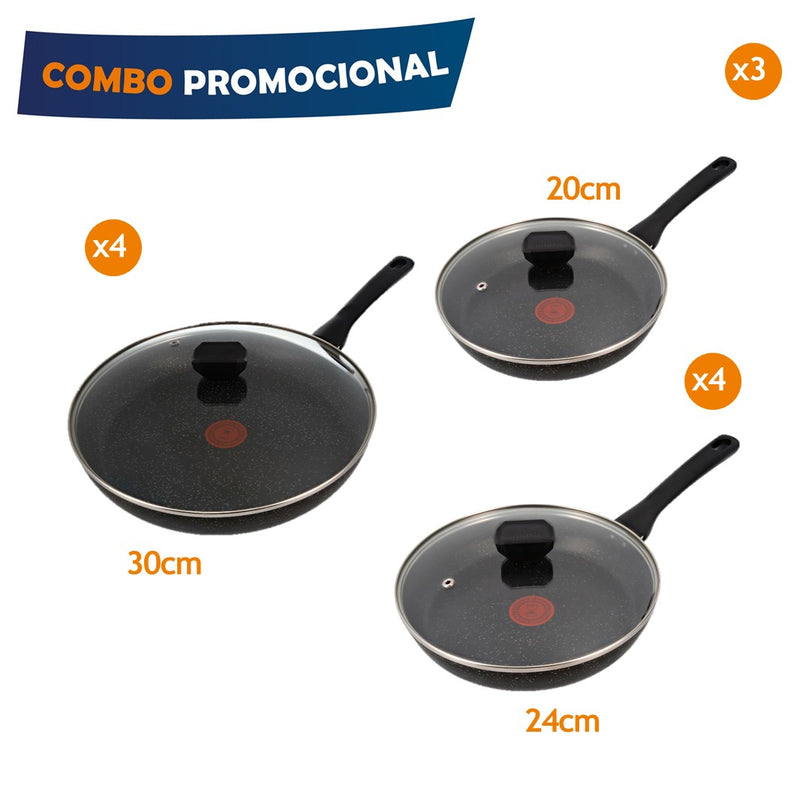 VESTIDOTITANIUMFORCE   Combo Vestido Titanium Force Sarten 20-24-30cm