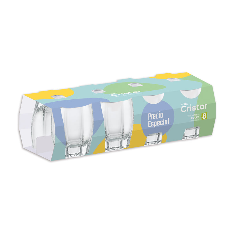 Vaso Amadeus Rocks 6 Canastillas x 8 Unidades Exclusivo  0399CL8
