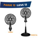 Combo Pague 12 lleve 13 Ventilador Comfort Maxx 2en1 Negro COMBO12X13NGRO