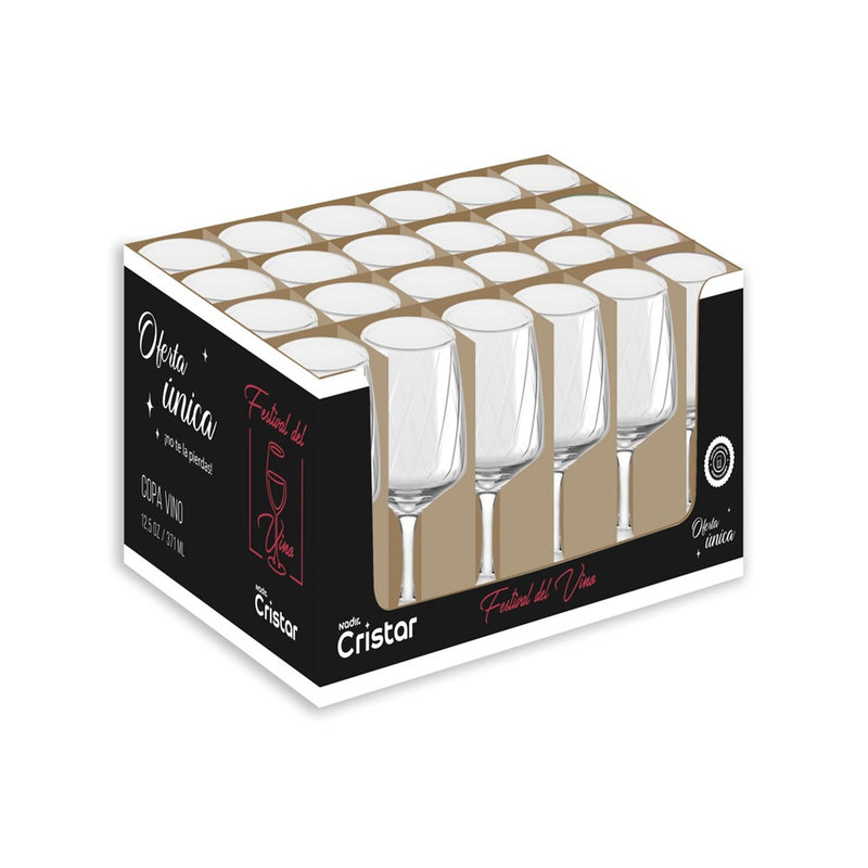 Copa Lombardia Vino 12.5 Onzas Caja x 24 Unidades 5497AL24PDQ