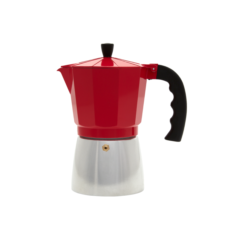 Cafetera Espresso 9 Tazas con Asa Rojo 6116600
