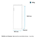 Congelador Vertical de 200 Litros Silver ALASKAV200S0