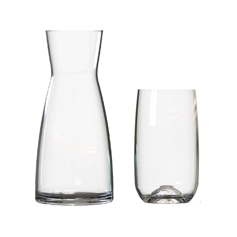 Set 4 Vasos para Bebida + 1 Decanter