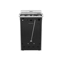 Estufa de Piso 4 Puestos 19" 110V Inox con Tapa de Vidrio TX1G-7CON