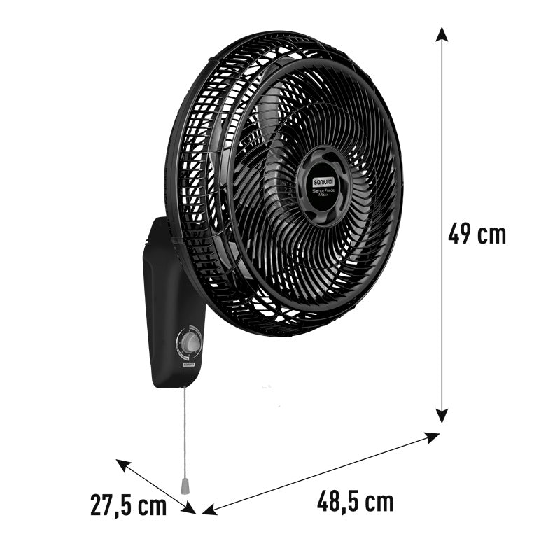 Ventilador Silence Force MAXX 18¨ Pared Negro VE77D0I0