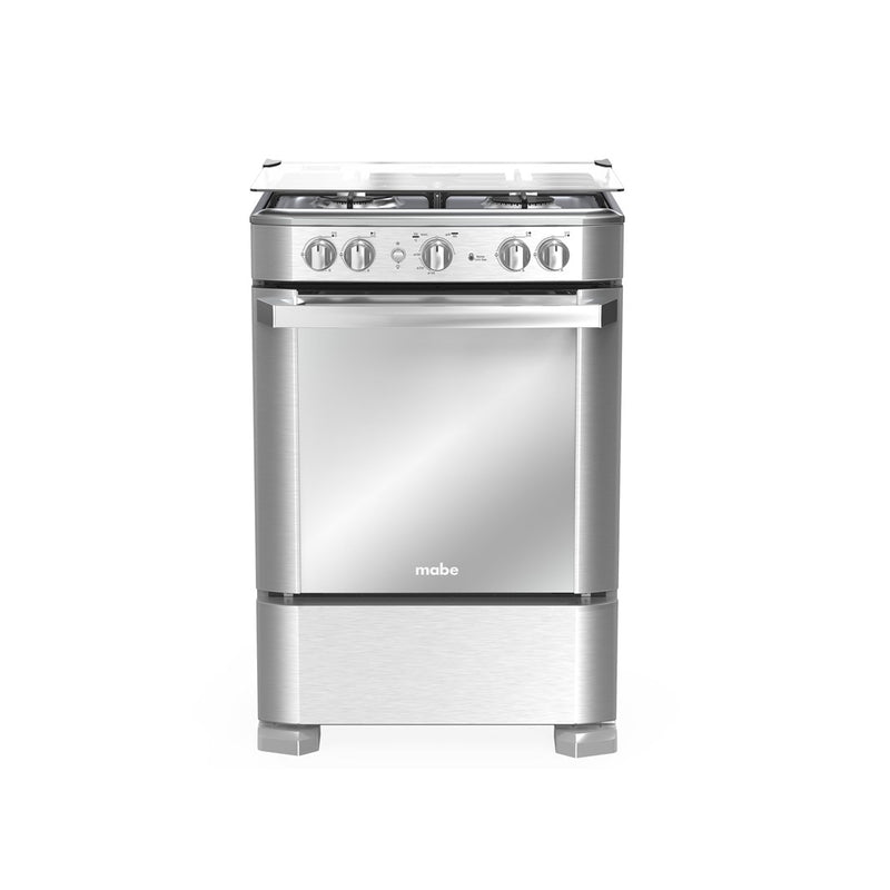 Estufa de Piso 4 Puestos 23" 110V Inox EMC6050NFX1